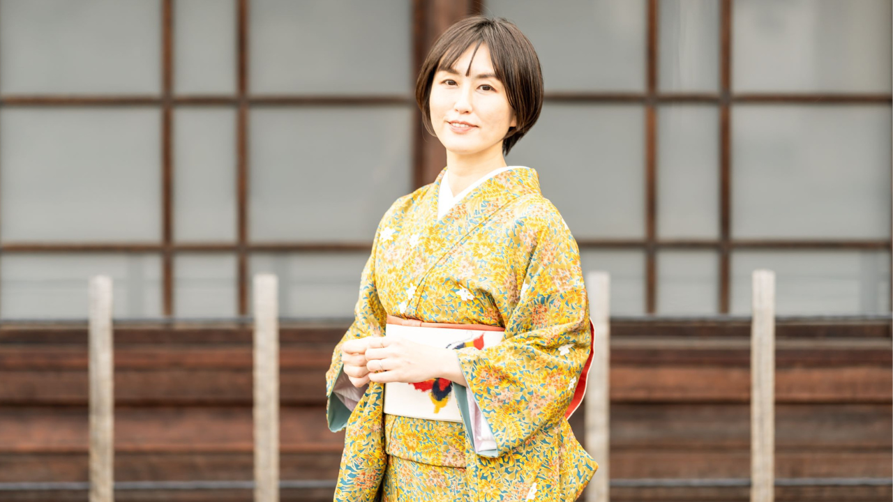 お着物姿の谷口さん