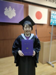 今西さんの卒業式の様子